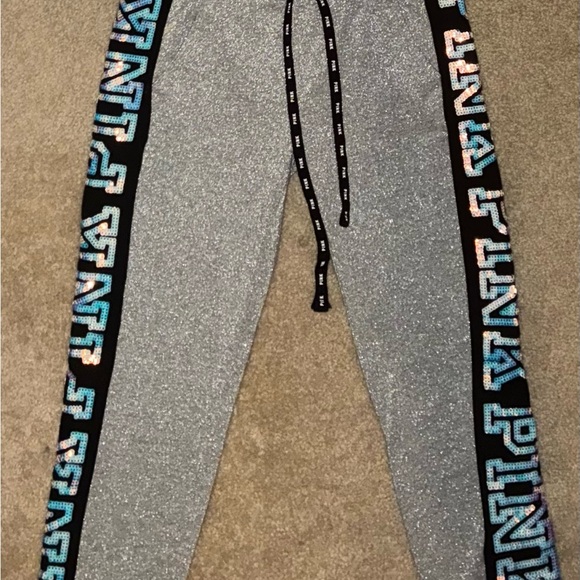PINK Victoria Secret Bling/Glitter Joggers HTF - Picture 3 of 5